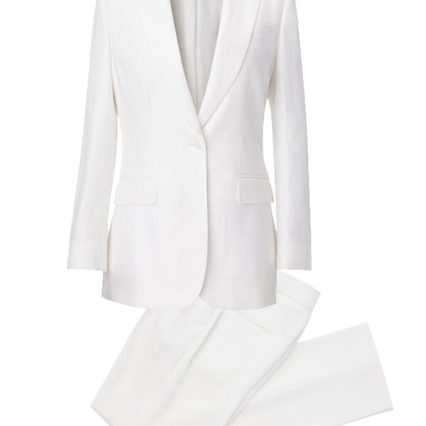Ivory Horizon Linen Suit